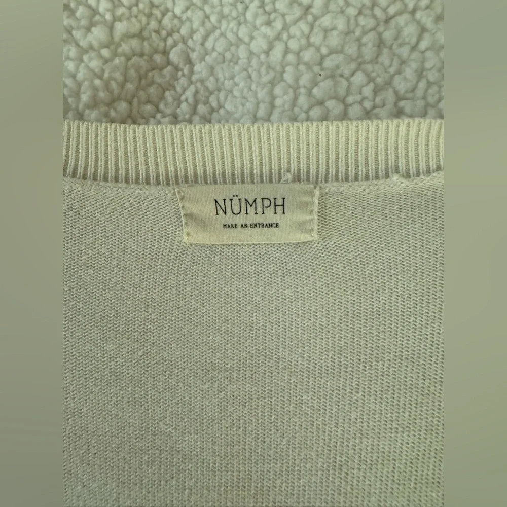 Anthropologie Numph white/black cardigan - Picture 5 of 8